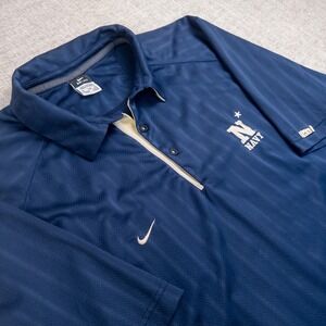 Nike Dri-FIT Navy polo men's XXL blue Y2K athletic collegiate‎